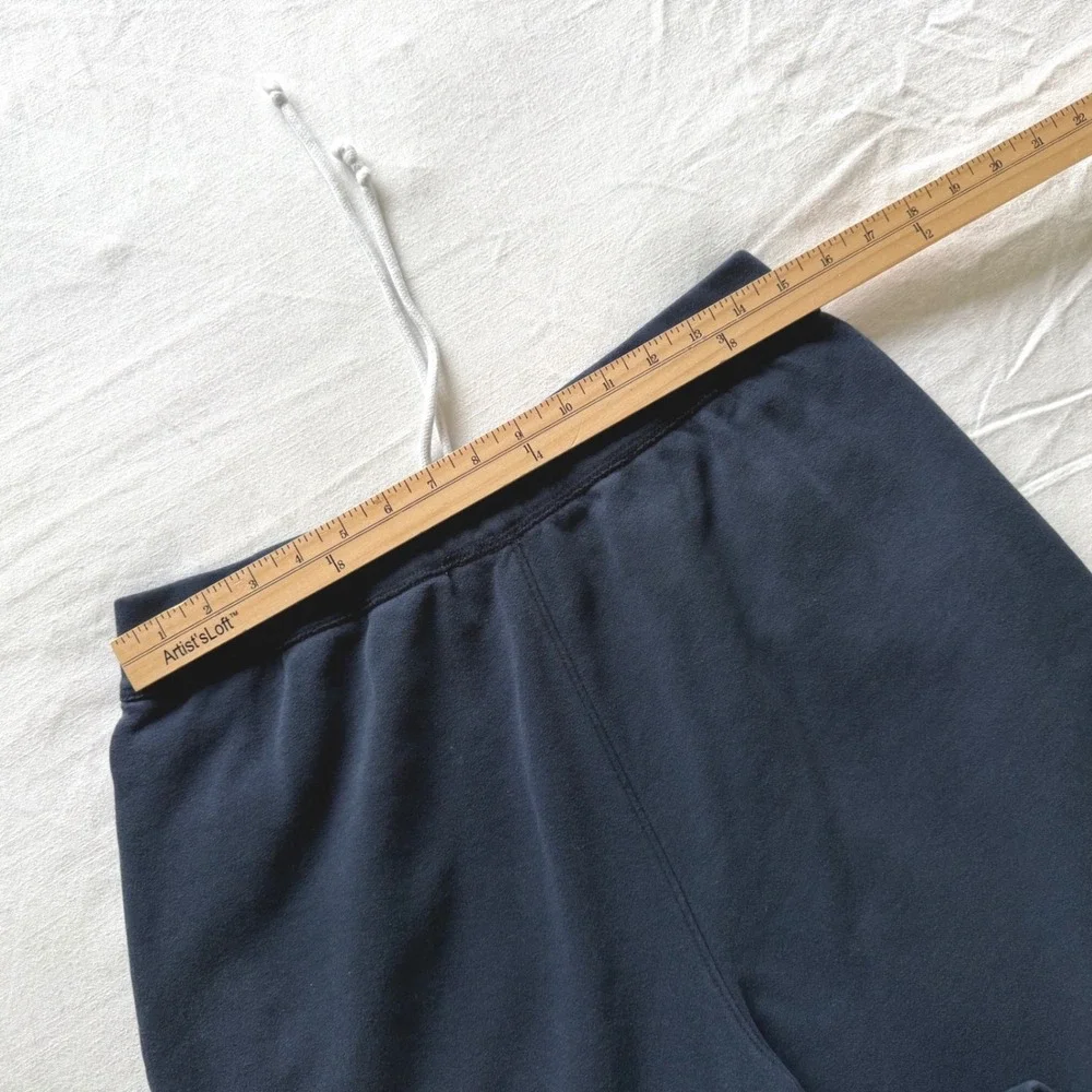 Abercrombie & Fitch Navy Blue Logo Fleece Sweat Shorts Medium 128A0047